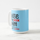 賢い人たちが彼を求める – それにマッチするパジャマ – マシュー2 コーヒーマグカップ (正面左)