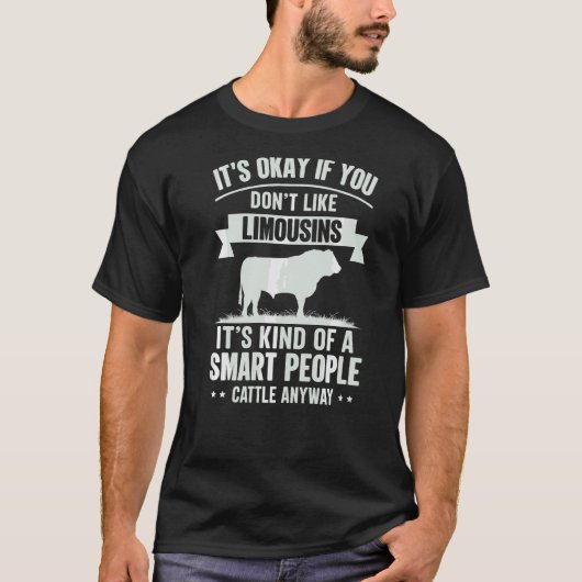 賢い人たちの牛飼い リムーザン種 Tシャツ (正面)