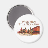 賢い人たちはまだ彼を探している、クリスマス マグネット (正面/裏面)