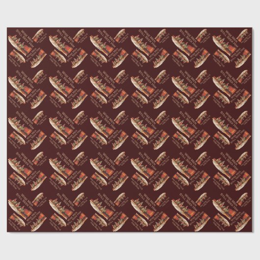 賢い人たちはまだ彼を探している、クリスマス ラッピングペーパー (フラット)