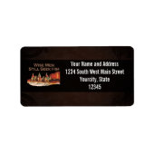 賢い人たちはまだ彼を探している、クリスマス ラベル (正面)