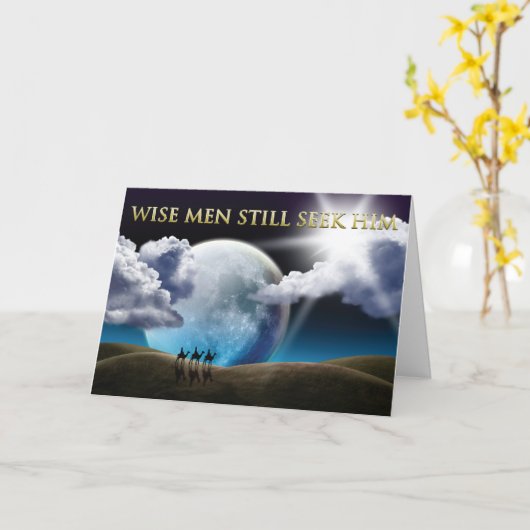 賢い人たちはまだ彼を求めている カード (黄色い花)