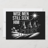 賢い人たちはまだ彼を求めている クリスマス イエス キリスト教 (正面)