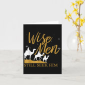 賢い人たちはまだ彼を求めている - 聖書の祈りTシャツ カード (黄色い花)