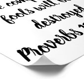 賢い人と一緒に歩く人は賢いだろう。.... ポスター (角)