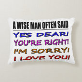 賢い人はよくYes親愛を…私はあなたを愛している アクセントクッション (正面)