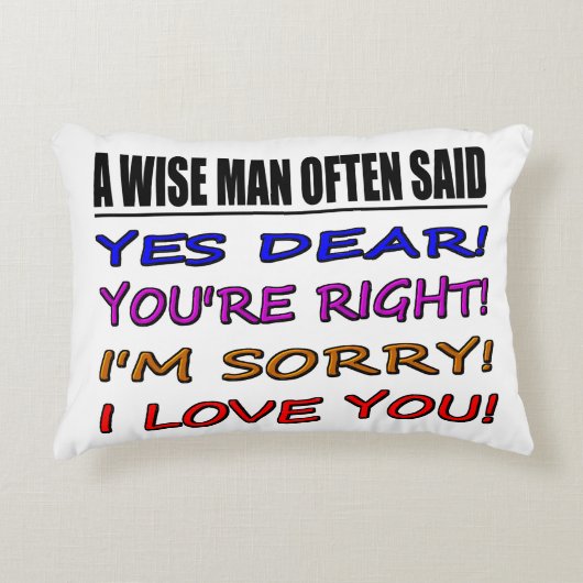 賢い人はよくYes親愛を…私はあなたを愛している アクセントクッション (正面)