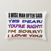賢い人はよくYes親愛を…私はあなたを愛している アクセントクッション (裏面)