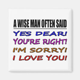 賢い人はよくYes親愛を…私はあなたを愛している マグネット