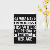 賢い人は妻の誕生日を覚えているが、彼は覚えていない カード (黄色い花)