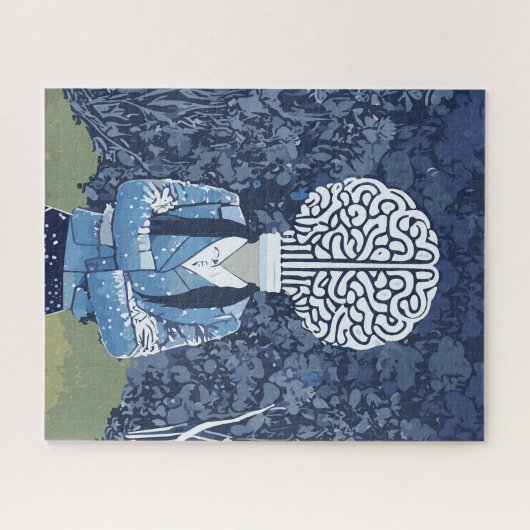 賢い人 ジグソーパズル (横)