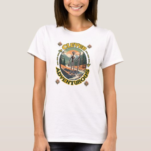 賢い冒険好きの Tシャツ (正面)