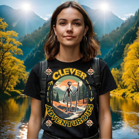 賢い冒険好きの Tシャツ