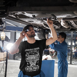 賢い十分な自動整備士おもしろいブラック Tシャツ