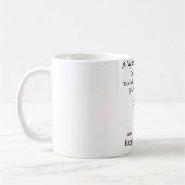 賢い女がかつてマグを言って黒いラブラドール コーヒーマグカップ (左)