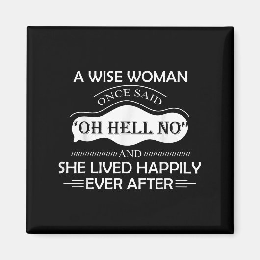 賢い女が地獄の何も言わず生きていた マグネット (正面)