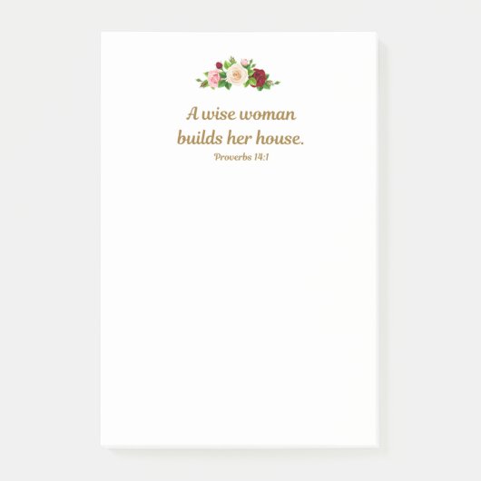 「賢い女が家を建てる」 4「x6」カスタム ポストイット (正面)