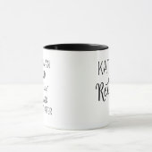 賢い女性がマグカップと言ったパーソナライズされたおもしろいこと マグカップ (中央)