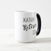 賢い女性がマグカップと言ったパーソナライズされたおもしろいこと モーフィングマグカップ (正面右)