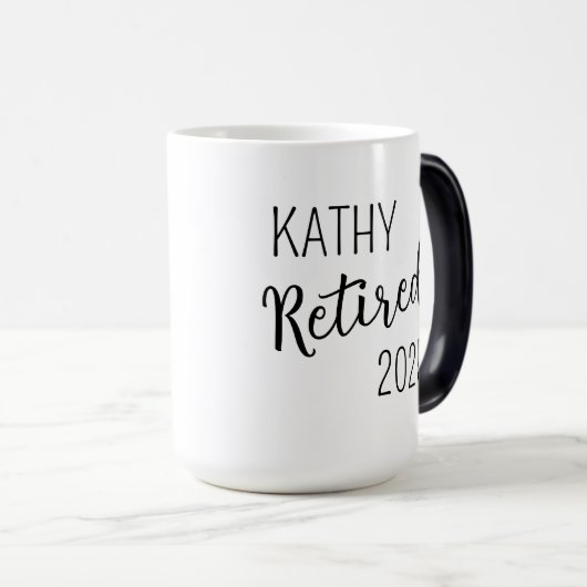 賢い女性がマグカップと言ったパーソナライズされたおもしろいこと モーフィングマグカップ (正面右)