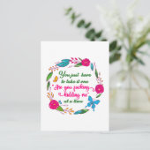 賢い女性はこう言った、私はここから出ていくわ ポストカード (スタンド正面)