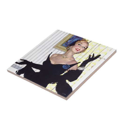 賢い女性も危険 タイル (側面)