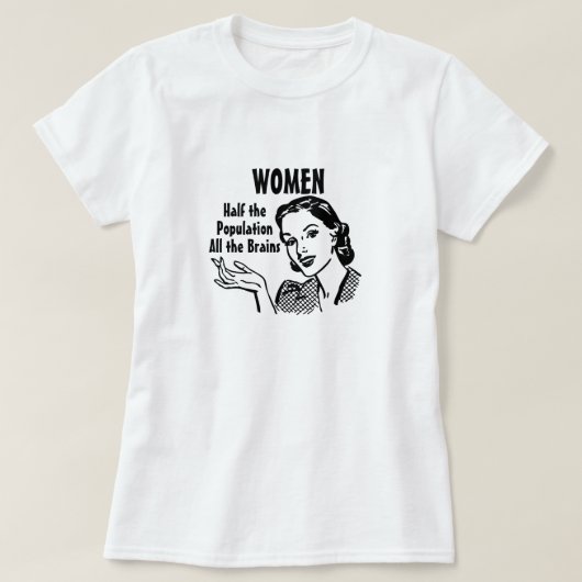 賢い女性 Tシャツ (デザイン正面)