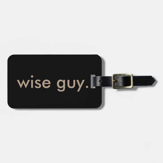 賢い奴 ラゲッジタグ (正面横)