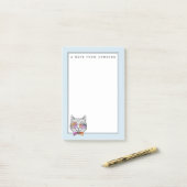 賢い子猫Kat |はあなたの名前を加えます ポストイット (デスク上)