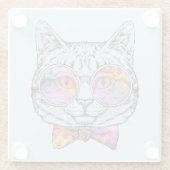 賢い子猫Kat ガラスコースター (裏面)