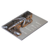 賢い引用文の平和な銀製の仏 ノートブック (左側)