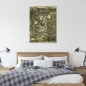 賢い愚かなヴァージン キャンバスプリント (インサイチュ (寝室))