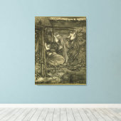 賢い愚かなヴァージン キャンバスプリント (インサイチュ (ウッドフロア))