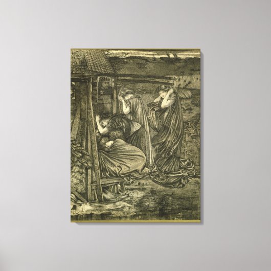 賢い愚かなヴァージン キャンバスプリント (正面)