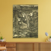 賢い愚かなヴァージン キャンバスプリント (インサイチュ (リビング))