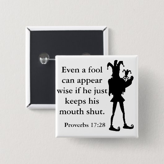 賢い愚か者 缶バッジ (正面&裏面)