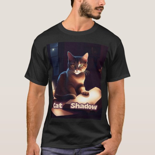 賢い猫の影 – Keeper of Secrets Tシャツ (正面)