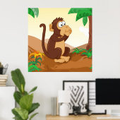 賢い猿が話す 1/3 ポスター (ホームオフィス)