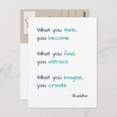 賢い生考え活知恵になる引用文 ポストカード (正面/裏面)