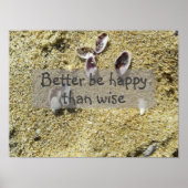 賢い知恵のポスターより幸せになることわざ ポスター (正面)