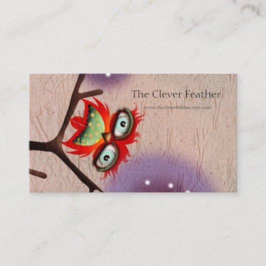 賢い羽 名刺 (正面)