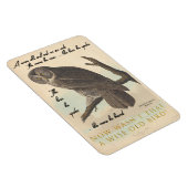 賢い老フクロウ マグネット (右側)