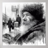 賢い老人の絵 ポスター (正面)