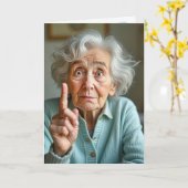 賢い老婦人誕生日 カード (黄色い花)