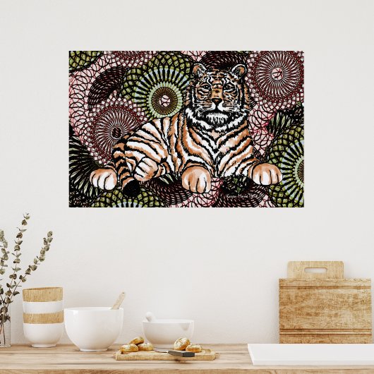 賢い虎 ポスター (キッチン)