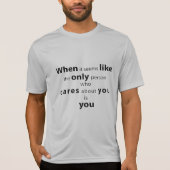 賢い言葉の引かれたメンズTシャツ Tシャツ (正面)