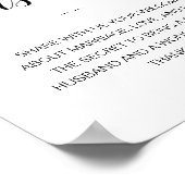 賢い言葉 ウェディングアドバイスサイン ポスター (角)