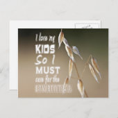 賢い言葉:私は子供が好きだから気に... ポストカード (正面/裏面)