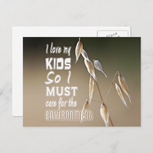 賢い言葉:私は子供が好きだから気に... ポストカード (正面/裏面)