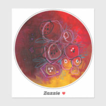 賢い選択：フローラダイカットシール